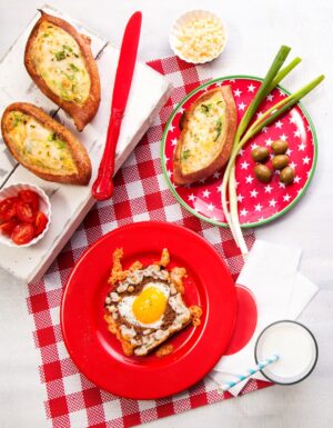 Cheese Omelet Stuffed Bread Rolls