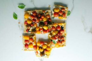 Cherry Tomato And Cheese Torte