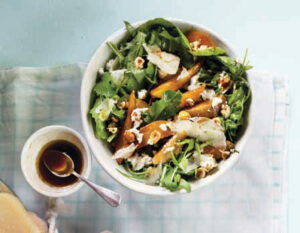 Arugula and Feta Salad with Balsamic-Glazed Pears