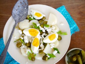 Potato, Egg, And Feta Cheese Salad