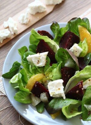 Roasted Beet Salad with Feta