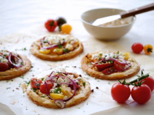Tomato And Feta Puff Pastry Bites