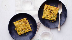 Breakfast Polenta With Feta And Scallions