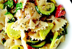 Summer Squash Bowtie Pasta