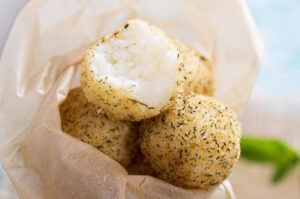 Cheesy Arancini Balls