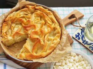 Traditional Greek Leek Pie