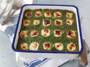 Potato, Spinach and Feta Casserole