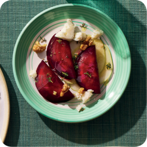 Beet Ravioli  With Cheese Filling