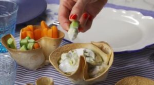 Cheese-filled Tortilla “Serving Dishes”