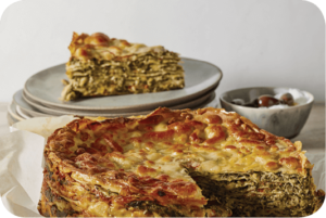 Spinach-Cheese Crepe Layers