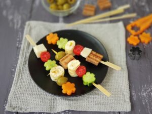 Cheese-Veggie Kabobs
