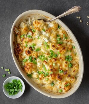 Creamy Cauliflower with Edam Cheese Sauce