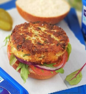 Feta Cheese Cauliflower “Burger”