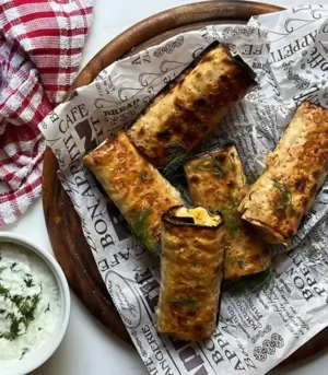 Sweet Potato-Cheese Rollups