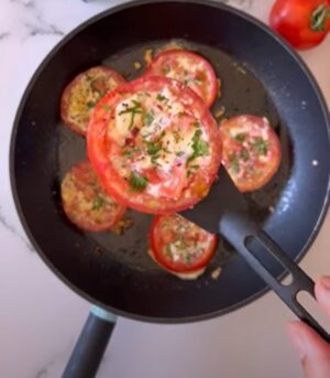 Flourless Tomato-Feta ‘Pancakes’