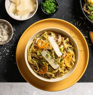 Savory Lemon Pasta with Edam Cheese