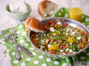 Spicy Shakshuka with Feta Cheese