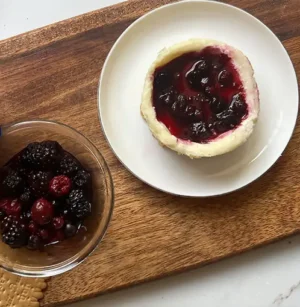 Microwave Individual Cheesecakes