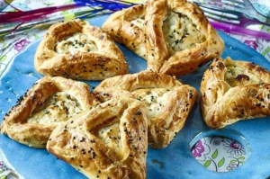 Savory Cheese-filled Hamantaschen