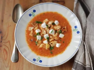Roasted Tomato Soup with Feta